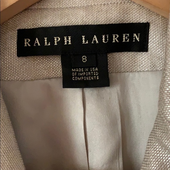 Ralph Lauren Linen Metallic Blazer - Picture 4 of 15